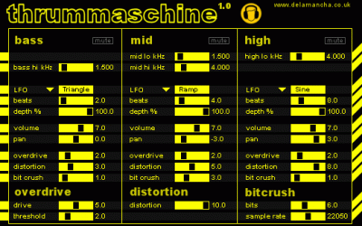 Thrummaschine - a goddamn beast. Get it! It's free! 