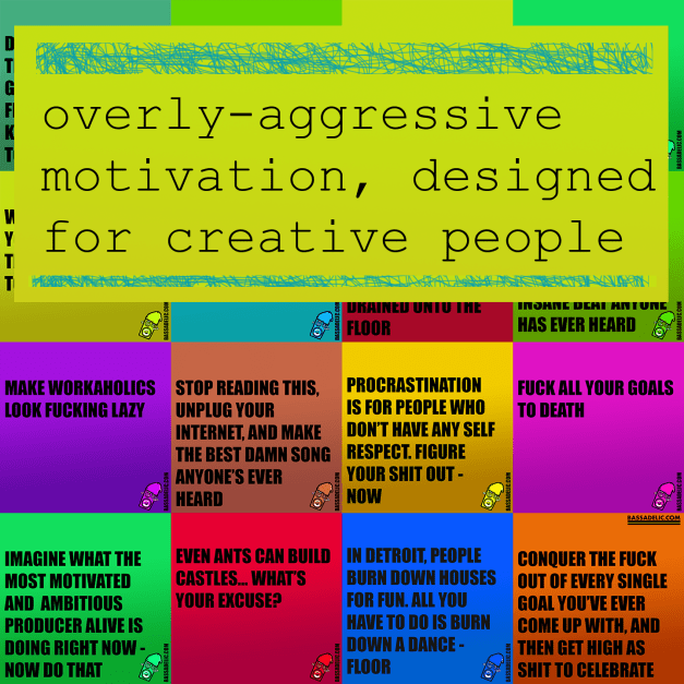 aggressive motivation for creative people